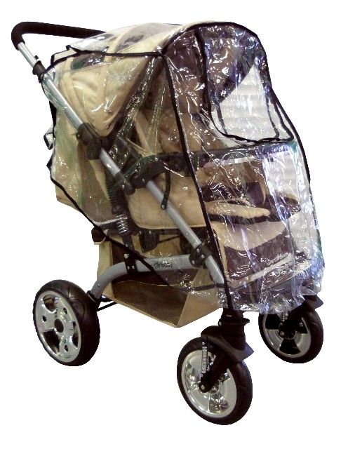 Всепогодный плотный силиконовый дождевик на детскую коляску с перекидной ручкой, дождевик на прогулочную коляску, дождевик на трансформер со специальным клапаном, окном для вентиляции.